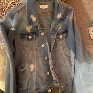 Distressed Jean Jacket